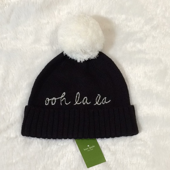 Kate spade Beanie NWT ♠️ ooh la la - Picture 3 of 4